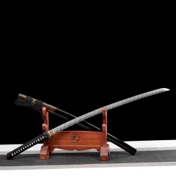 katana 126 Evil God Damascus steel