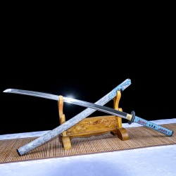 katana 130 Pioneer Damascus steel