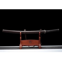 Longquan City Sword and Manganese Steel for Forging Black Back-back long-style Japanese-style imitation sword command knife cold weapon 376-432