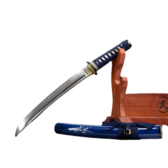 Longquan City Sword Short Sword T10 Steel for Forging Turbal Blade Blade Vehicle Decades Japanese-style Command Sword 376-432