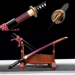 Longquan Sword Retro Shop Spring Steel Baked Purple Mid-style Japanese-style Imitation Knife Corporation 376-432
