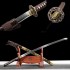 Longquan City Sword T10 Steel Burning Blade Handmade Mirror long Japanese-style imitation sword command knife 376-432