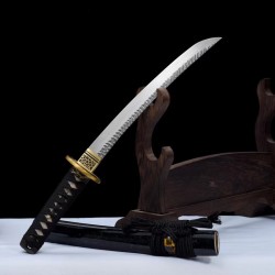 Longquan City Sword Hundred Refined Labor Tattoo Drinks Pure Copper Settles Short Japanese Knife Command 376-432
