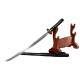 Longquan City Sword and Bai Steel Folding Forging Turbus Blade Blade Mid-style Japanese imitation knife command 376-432 Longquan City Sword and Bai Steel Folding Forging Turbus Blade Blade Mid-style Japanese imitation knife command 376-432