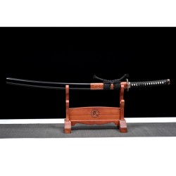 Longquan City Sword T10 Steel forging Blade Blade Blade Flame Pure Copper Mirror Mirror grinding long model command knife 376-432