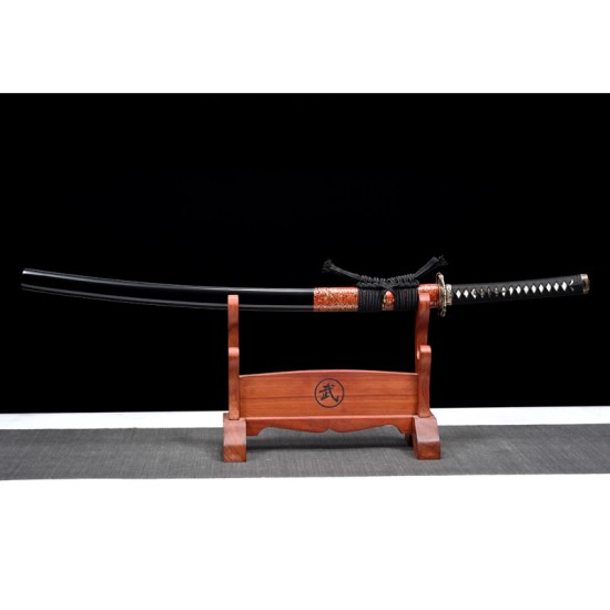 Longquan City Sword T10 Steel forging Blade Blade Blade Flame Pure Copper Mirror Mirror grinding long model command knife 376-432