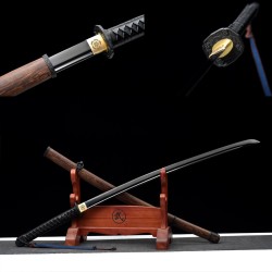 Longquan Sword Retro Steel 50 Steel for Forging Pulling Black Belt Sink Long Nihon-style Candidate 376-432