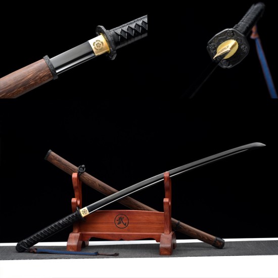 Longquan Sword Retro Steel 50 Steel for Forging Pulling Black Belt Sink Long Nihon-style Candidate 376-432