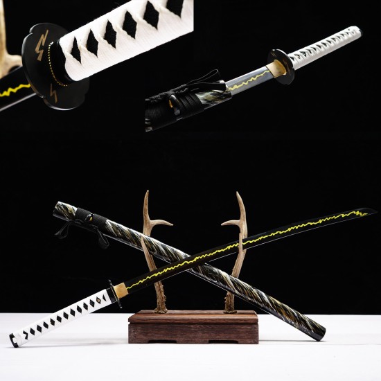 Longquan sword retro manganese steel forging special crafts, vehicle all-in-one long command knife 376-432