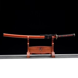Longquan City, sword manganese steel forging, grinding grinding white double-line refined pure copper knife, long commander 376-432