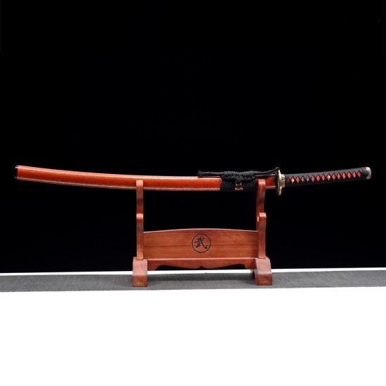 Longquan City, sword manganese steel forging, grinding grinding white double-line refined pure copper knife, long commander 376-432