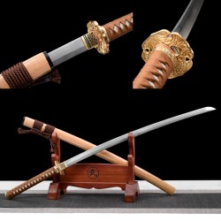 Factory wholesale Longquan City Sword Bai Fine Fat Tattipure Forging Long Japanese Film Corporation Command Knife 376-432