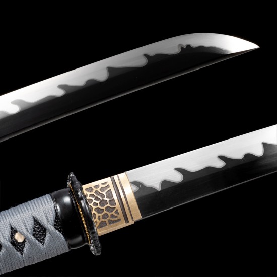 Longquan Short Sword High Manganese Steel Handmade Forging Section of Heiyan White Japanese Improvement Knife Candidate 376-432