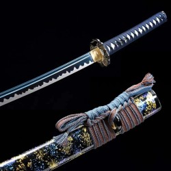 Foreign trade explosion recommended film and television props, high manganese steel pattern steel forging Japanese imitation knife command knife 376-432