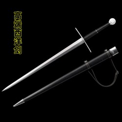 Western sword 014 four-sided sword high manganese steel