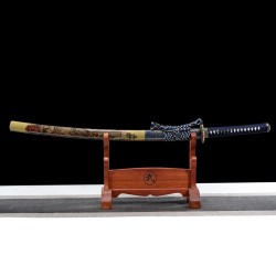 Longquan City Sword Hundred Refine Different Steel Forging Twisting Pattern Long Modeling Knife Candidates 376-432