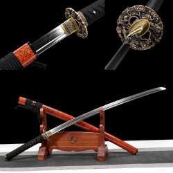 Factory wholesale Longquan City Sword T10 Steel Covering Earth Blade Blade Japanese Improvement Sword Command Sword Cold weapon 376-432