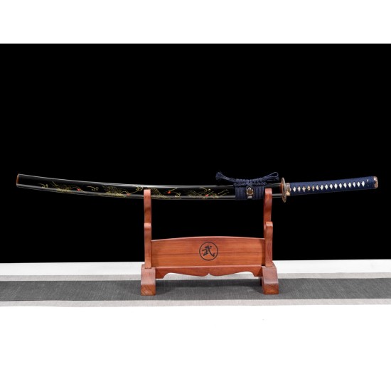Longquan City Sword Master-made handmade self-made thousand-layer steel forging Japanese imitation sword command sword 376-432