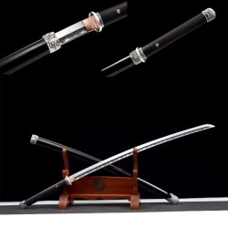 Longquan Sword Retro Manga Steel for Forging Single Slitter Big Broken Morizable Tang Hengdao Cold Weapons Appreciation 376-432