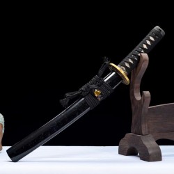Longquan City Sword Hundred Refined Labor Tattoo Drinks Pure Copper Settles Short Japanese Knife Command 376-432