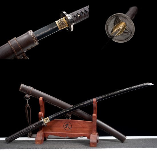 Longquan City Sword and Manganese Steel for Forging Black Back-back long-style Japanese-style imitation sword command knife cold weapon 376-432 Longquan City Sword and Manganese Steel for Forging Black Back-back long-style Japanese-style imitation sword command knife cold weapon 376-432