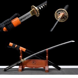 Factory wholesale high-end sword T10 steel handmade forging torture torture earth-roasted blade Shi Shi Ji Ji Jun Copper Candidate 376-432