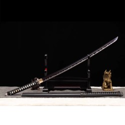 Longquan City Sword Movie Taoist Doomsses Zombie Knife Manganese Steel for Forging High-temperature Baked Purple Command 376-432