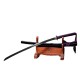 Longquan City Sword Animation Steel Carbon Steel Forging to send black Japanese-style imitation knife command knife cold weapons 376-432