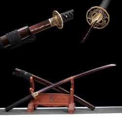 Longquan sword retro manganese steel forging purple long Japanese-style imitation knife command knife 376-432