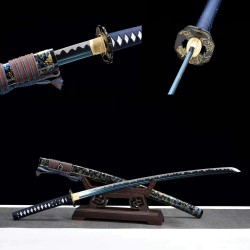 Foreign trade explosion recommended film and television props, high manganese steel pattern steel forging Japanese imitation knife command knife 376-432