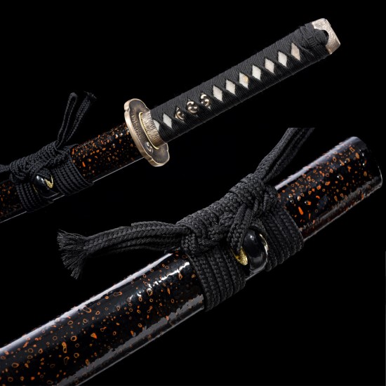 Longquan City Sword and Bai Steel Folding Forging Turbus Blade Blade Mid-style Japanese imitation knife command 376-432 Longquan City Sword and Bai Steel Folding Forging Turbus Blade Blade Mid-style Japanese imitation knife command 376-432