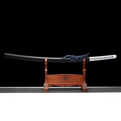 Longquan City Sword Manganese Steel forging Pushing Pushing Bai Double Line long Japanese-style imitation knife command knife 376-432