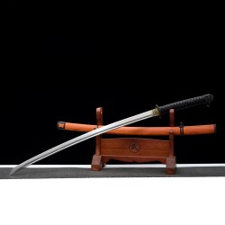 Longquan City Sword 50#Steel forging Retro and other proportions to make long Japanese-style imitation sword command knife 376-432