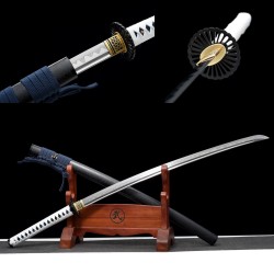 Longquan City Sword Manganese Steel forging Pushing Pushing Bai Double Line long Japanese-style imitation knife command knife 376-432