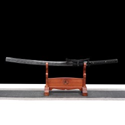 Longquan Sword Retro Spring Steel for Forging Black Single Glot Long Japanese Film Candidates 376-432