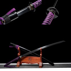 Longquan City Sword Animation Steel Carbon Steel Forging to send black Japanese-style imitation knife command knife cold weapons 376-432