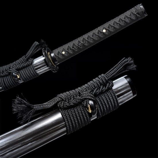 Longquan Sword Retro Spring Steel for Forging Black Single Glot Long Japanese Film Candidates 376-432 Longquan Sword Retro Spring Steel for Forging Black Single Glot Long Japanese Film Candidates 376-432