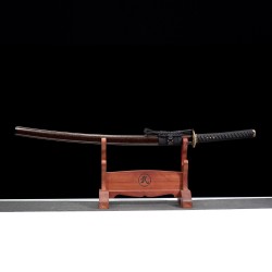 Longquan sword retro manganese steel forging purple long Japanese-style imitation knife command knife 376-432