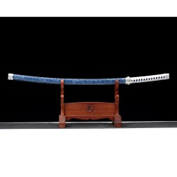 Longquan City Sword High Manganese Steel Printing Blue Printing Japanese Film Corporation Command Sword Cold Weapons 376-432