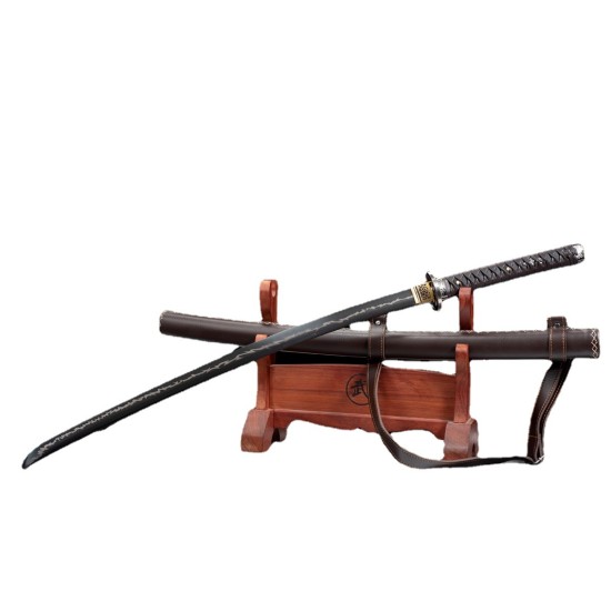 Longquan City Sword and Manganese Steel for Forging Black Back-back long-style Japanese-style imitation sword command knife cold weapon 376-432 Longquan City Sword and Manganese Steel for Forging Black Back-back long-style Japanese-style imitation sword command knife cold weapon 376-432