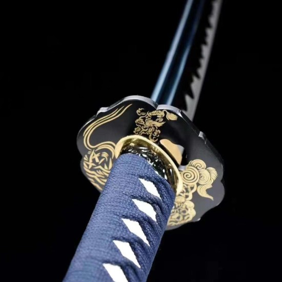 Foreign trade explosion recommended film and television props, high manganese steel pattern steel forging Japanese imitation knife command knife 376-432