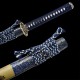Longquan City Sword Hundred Refine Different Steel Forging Twisting Pattern Long Modeling Knife Candidates 376-432