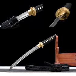 Foreign trade explosion shorter knife T10 steel forging soil burning blade vehicle carrier and Japanese-style command sword 376-432
