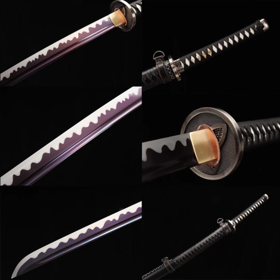 Longquan City Sword Movie Taoist Doomsses Zombie Knife Manganese Steel for Forging High-temperature Baked Purple Command 376-432 Longquan City Sword Movie Taoist Doomsses Zombie Knife Manganese Steel for Forging High-temperature Baked Purple Command 376-432