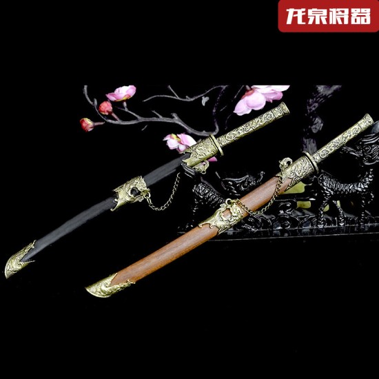 Tea knife Classical bronze embroidered spring knife all -all manganese steel tea set accessories Tea knife Classical bronze embroidered spring knife all -all manganese steel tea set accessories