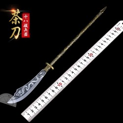Mini Eighteen Class weapon Fang Tianhua Halberd Playing Zhao Yun Gun Pu'er Tea Knife Handmade Black Tea Needle