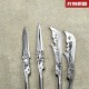 Longquan tea knife stainless steel integrated small weapon tea set mini weapon to play decorative ornaments Longquan tea knife stainless steel integrated small weapon tea set mini weapon to play decorative ornaments