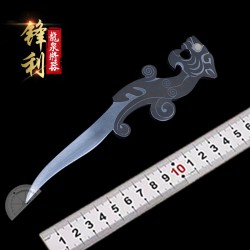 Longquan Pu'er Tea Knife Handmade Tea Needle Black Tea Knife Stainless Steel Tea Kida Tea Needle Tea Cerebage Inheriting Traditional Collection Play