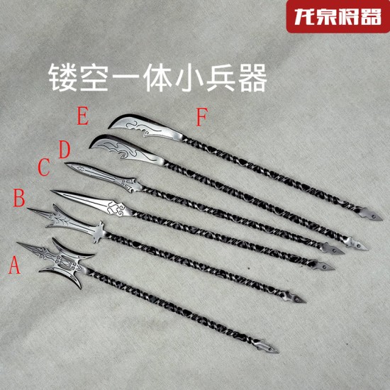 Eighteen Class Small Weapon Steel Crafts Tea Needle Tea Knife Reverse Micro Weapon Model Eighteen Class Small Weapon Steel Crafts Tea Needle Tea Knife Reverse Micro Weapon Model