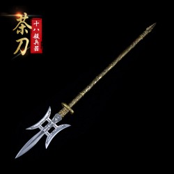 Mini Eighteen Class weapon Fang Tianhua Halberd Playing Zhao Yun Gun Pu'er Tea Knife Handmade Black Tea Needle